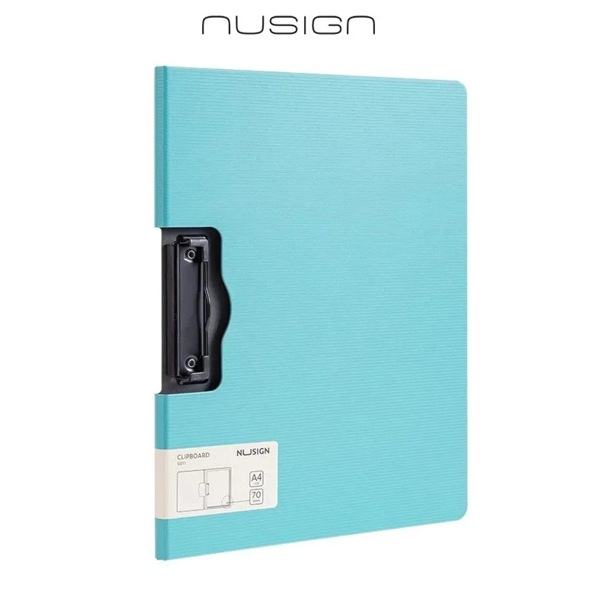 Клипборд с капак Nusign Classic E5011, A4, хоризонтален, Foam PP, светлосин