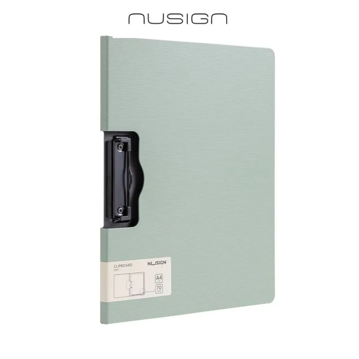 Клипборд с капак Nusign Classic E5011, A4, хоризонтален, Foam PP, зелен