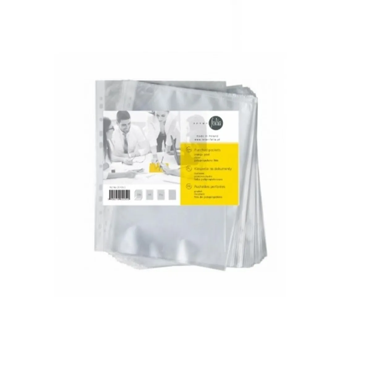 Джоб с европерфорация Inter-folia, A4, РР 35 mic, мат, 100 бр.