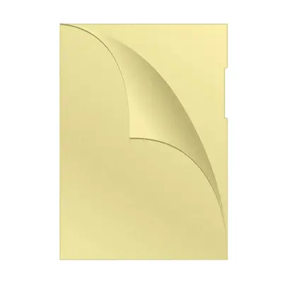 Корица на „L-образен джоб Q-CONNECT, A4, РР 120 mic, мат,  прозрачно жълт"