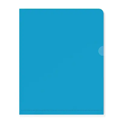 Корица на „L-образен джоб Inter-folia, A4, РР 115 mic, мат, прозрачно син"