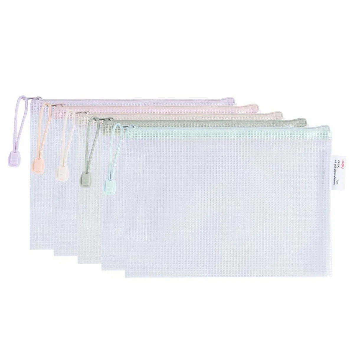 Джоб с цип Deli, EF281, A5, PVC 230 mic, полупрозрачен