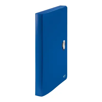 Корица на „Кутия за документи с клип LEITZ Recycle, 254х330х38мм, A4, рециклиран РР, синя"