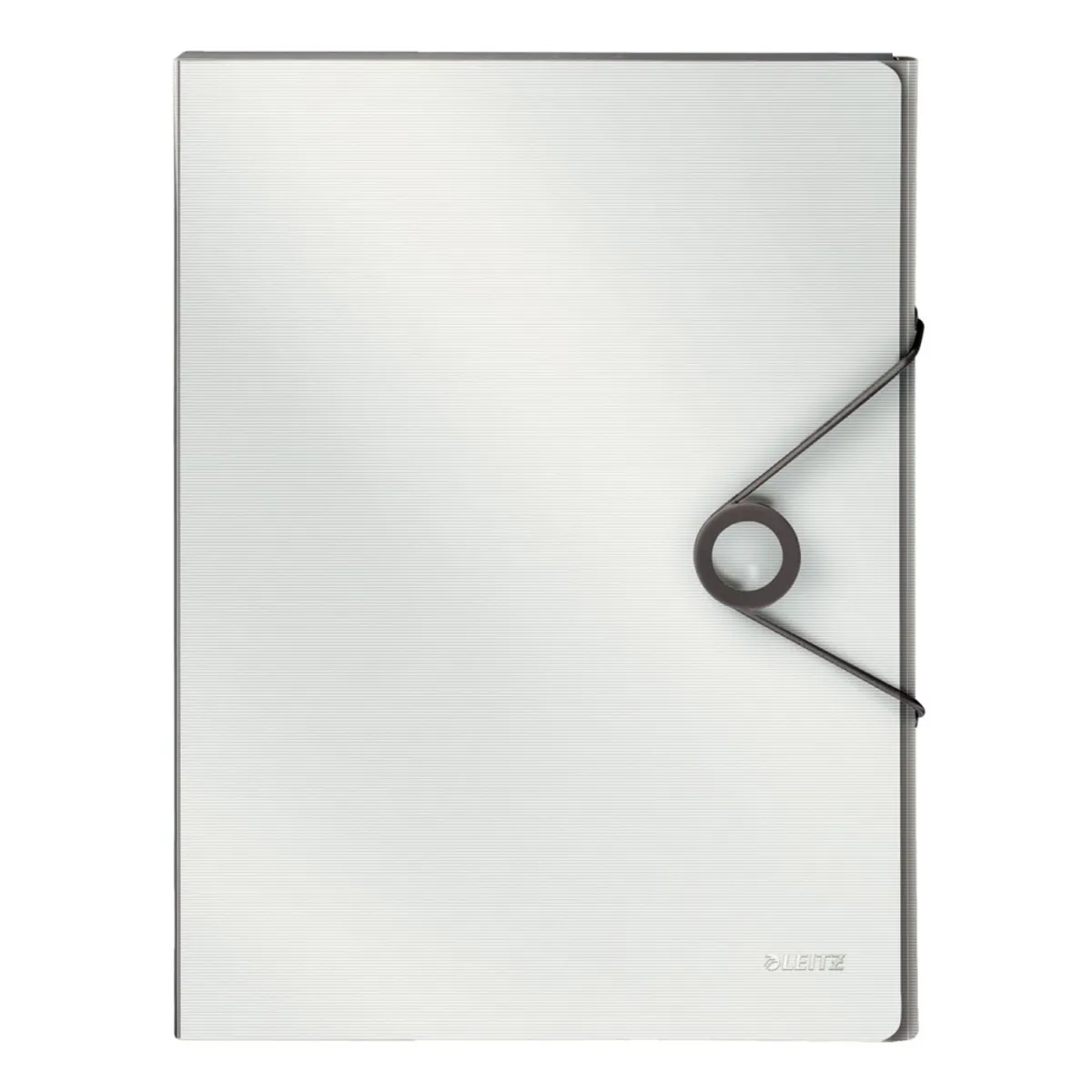 Кутия за документи с ластик LEITZ Solid, 250х330х30 мм, A4, РР, бяла