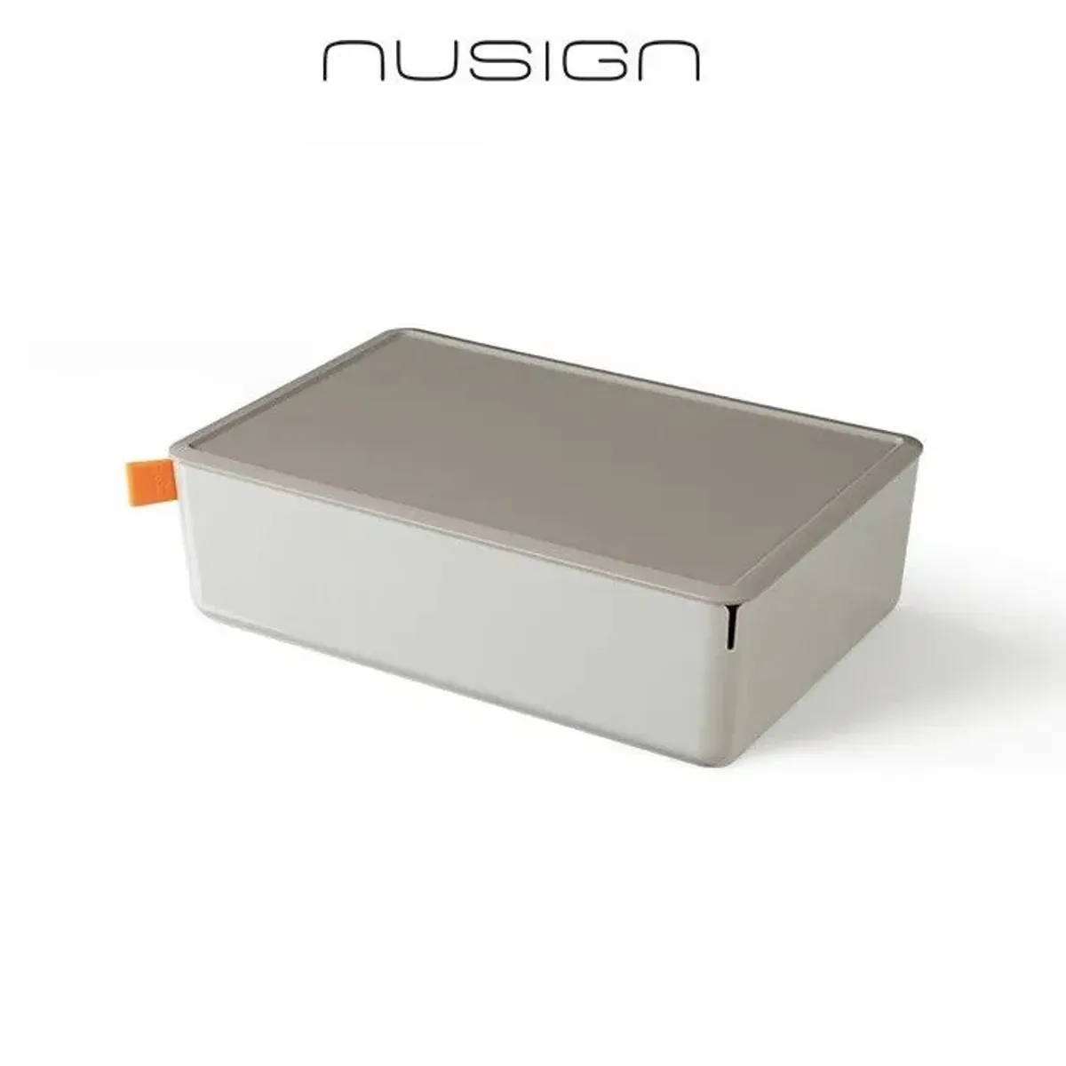 Кутия за съхранение Nusign Classic ENS130-3, с капак, 3.6 л, 317х212х93.5 мм, сива