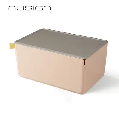 Корица на „Кутия за съхранение Nusign Classic ENS130-5, с капак, 7.2 л, 317х212х153 мм, розова"