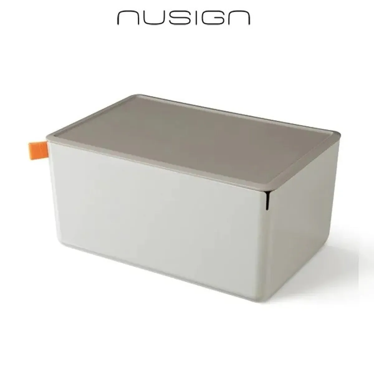 Кутия за съхранение Nusign Classic ENS130-5, с капак, 7.2 л, 317х212х153 мм, сива