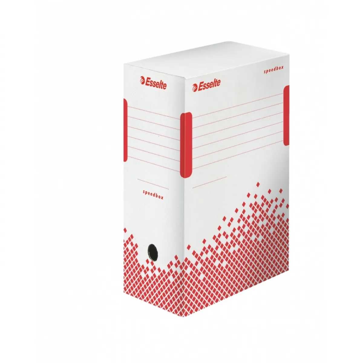 Архивна кутия Esselte Speedbox, 350х250х150 мм, рециклирано велпапе, бяла