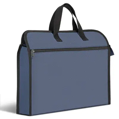 Корица на „Чанта за документи Deli, 63753, с дръжка и цип, FC, текстил (Oxford Cloth), тъмносиня"