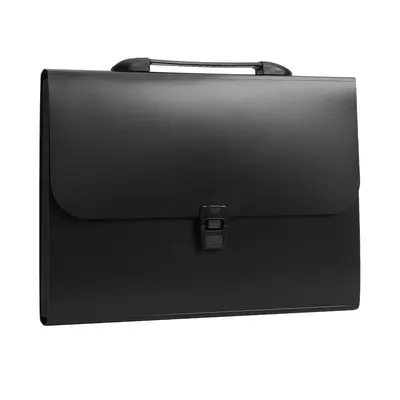Корица на „Чанта за документи Deli HubFolio, EB403-BK, 13 отделения и индекси, PP, черна"