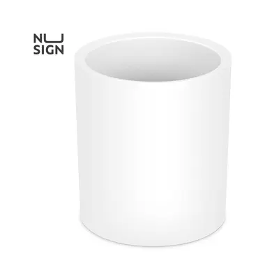 Корица на „Моливник Nusign Classic, ENS023, D83х95 мм PS, бял"