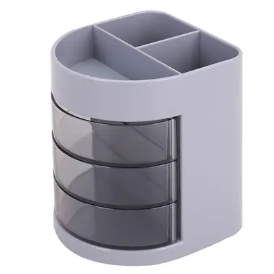 Корица на „Органайзер за бюро Deli Multi, E9147, 6 отделения, 85x83x103 мм, сив"