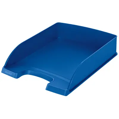 Корица на „Хоризонтална поставка LEITZ Plus, Polystyrene, кристална, синя"