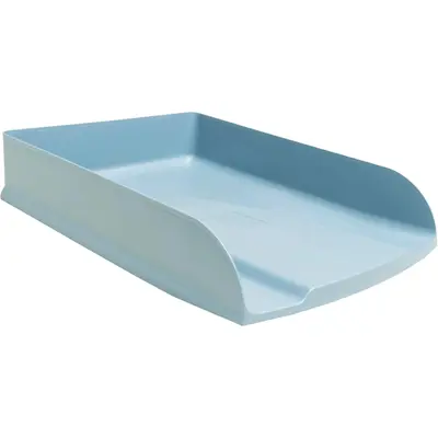 Корица на „Хоризонтална поставка EXACOMPTA AutentiK, Polystyrene, сиво-синя"