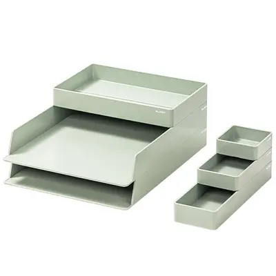 Корица на „Комплект хоризонтални поставки Nusign Classic, ENS001, различни размери, ABS, 6 бр., зелени"