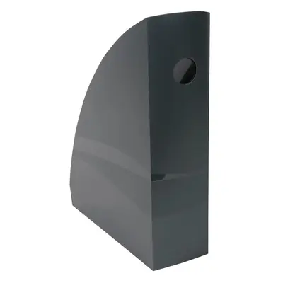 Корица на „Вертикална поставка EXACOMPTA MAG-CUBE, 266x82x305 мм, Polystyrene, кристална, тъмносива"