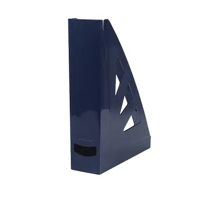 Корица на „Вертикална поставка OFFICE PRODUCTS, Polystyrene, кристална, тъмносиня"