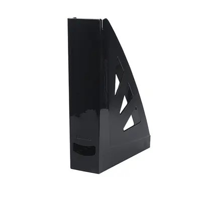 Корица на „Вертикална поставка OFFICE PRODUCTS, Polystyrene, кристална, черна"