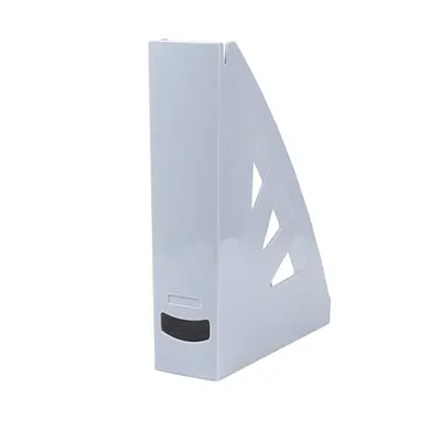 Корица на „Вертикална поставка OFFICE PRODUCTS, Polystyrene, кристална, сива"