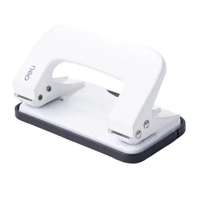 Корица на „Перфоратор Deli Vivid, E0136, за 10 л.(80 г), пластмаса + метал, бял"