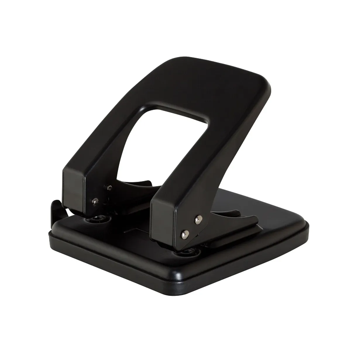 Перфоратор OFFICE PRODUCTS, за 40 л.(80 г), с ограничител, метален, черен