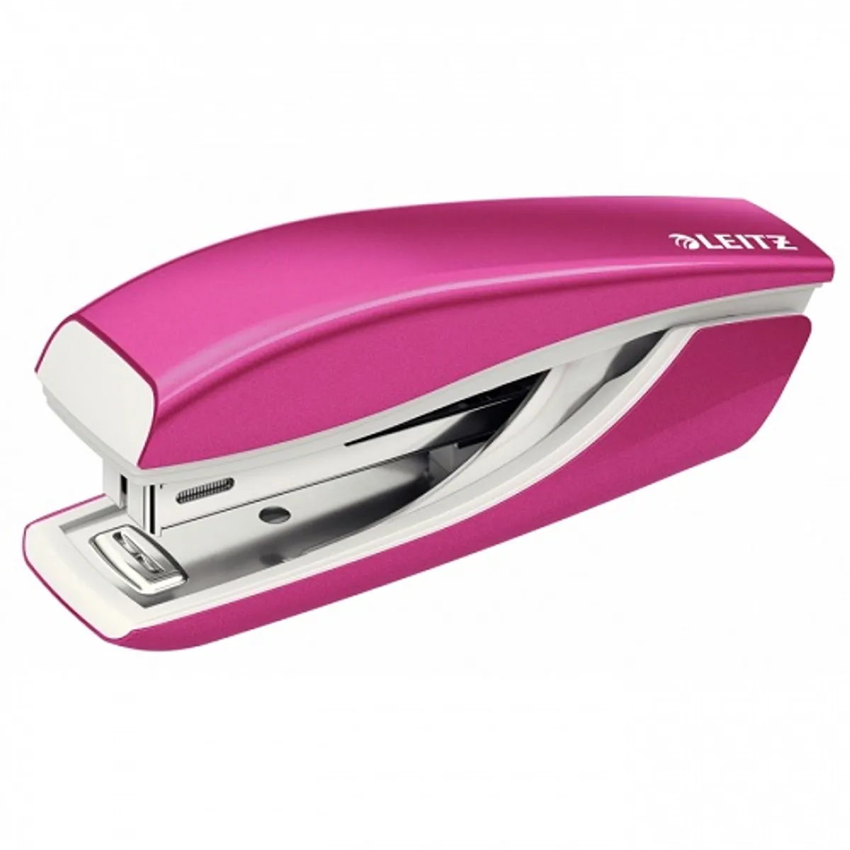 Телбод LEITZ WOW, мини, за 10 л.(80 г), 29х43х98 мм, телчета 10/4, пластмаса+метал, цикламен металик