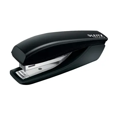 Корица на „Телбод LEITZ NeXXt Recycle, мини, за 10 л.(80 г), 29x38x101 мм, телчета 10/4, пластмаса+метал, черен"