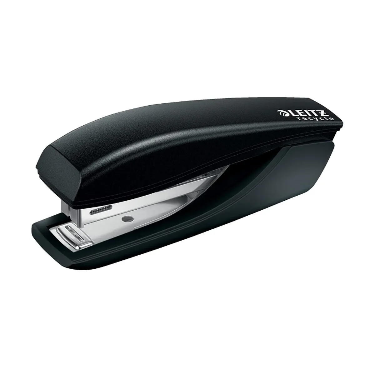 Телбод LEITZ NeXXt Recycle, мини, за 10 л.(80 г), 29x38x101 мм, телчета 10/4, пластмаса+метал, черен