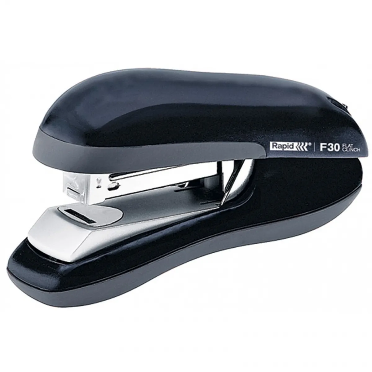 Телбод Rapid F30 Flat Clinch, за 30 л.(80 г), 44х70х145 мм, телчета  24(26)/6, ABS + метал, черен
