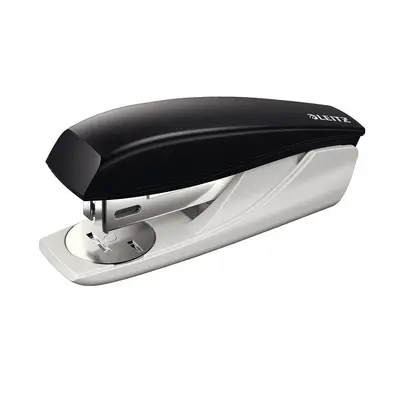 Корица на „Телбод LEITZ 5501 Nexxt, за 25 л.(80 г), 35х51х121 мм, телчета 24(26)/6, пластмаса + метал, черен"