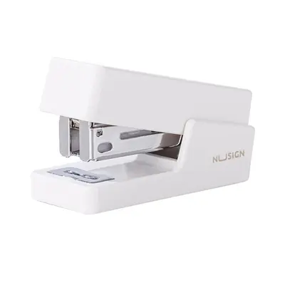 Корица на „Телбод Nusign Classic, ENS083, за 12 л.(80 г), телчета 24(26)/6, пластмаса + метал, бял"