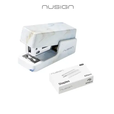 Корица на „Телбод Nusign Natural Fluids, ENS083C, за 12 л.(80 г), телчета 24(26)/6, пластмаса + метал, бял"