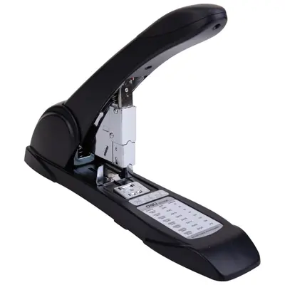 Корица на „Телбод Deli Pro, E0395, усилен, за 210 л. (80 г), телчета 23/24, метален, черен"