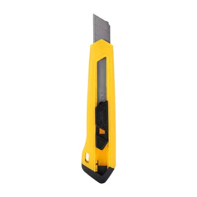 Корица на „Макетен нож Deli TOOLS, EDL018B, SK5, 180х49х16 мм, острие 18 мм, автоматично заключване"