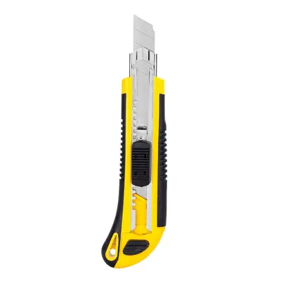 Корица на „Макетен нож Deli TOOLS, EDL009, SK5, 225х87х30 мм, 18 мм, грип зона, метален водач, заключване"