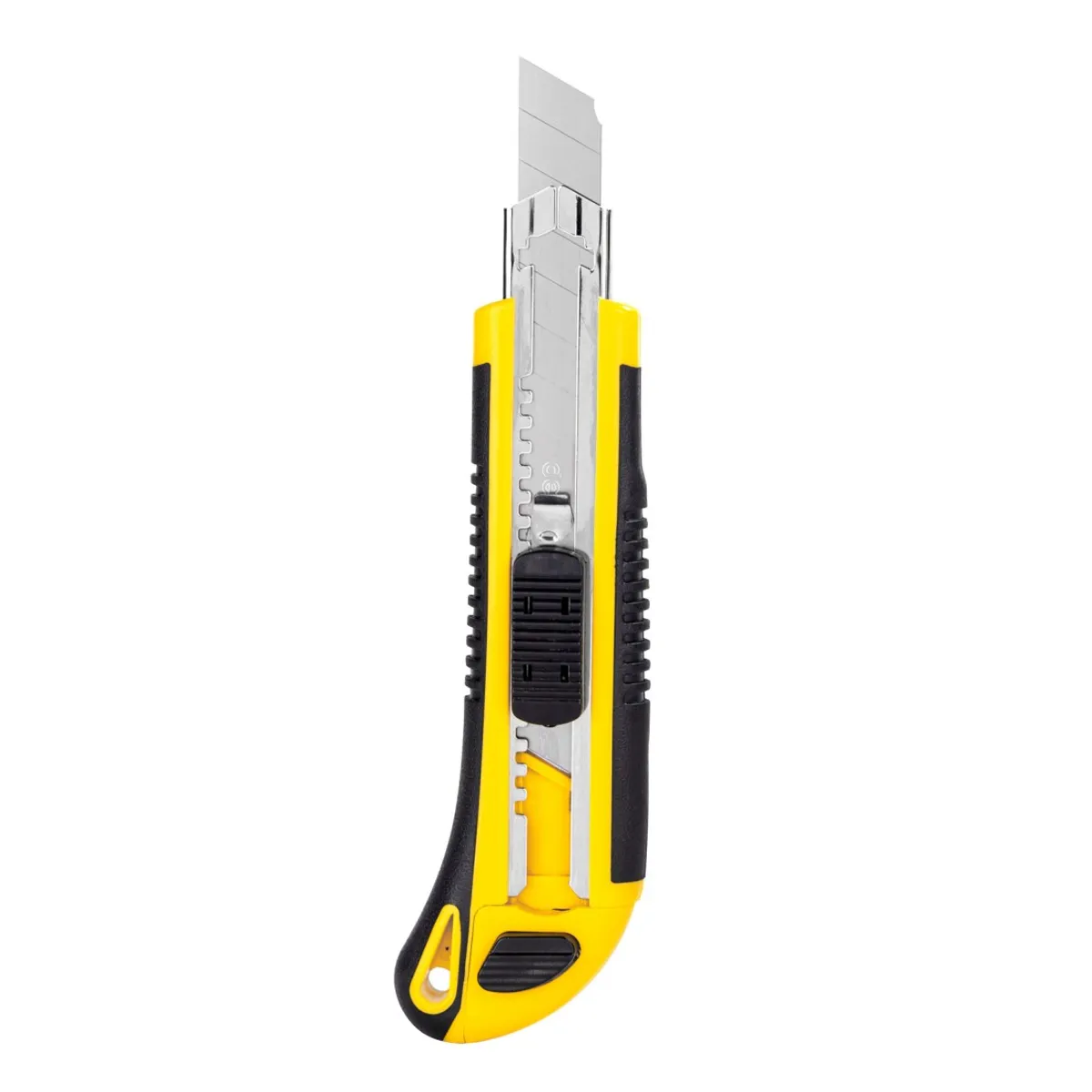 Макетен нож Deli TOOLS, EDL009, SK5, 225х87х30 мм, 18 мм, грип зона, метален водач, заключване