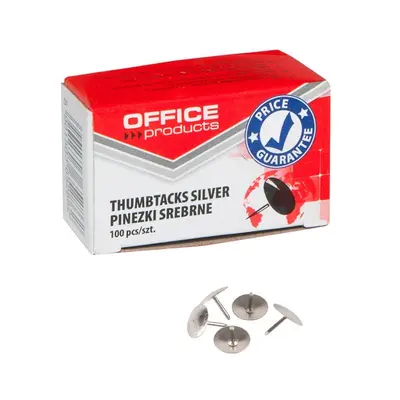 Корица на „Кабъри OFFICE PRODUCTS, никелирани, кутия 100 бр."