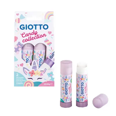 Корица на „Сухо лепило GIOTTO Candy, без разтворители, 2х20 г, блистер"
