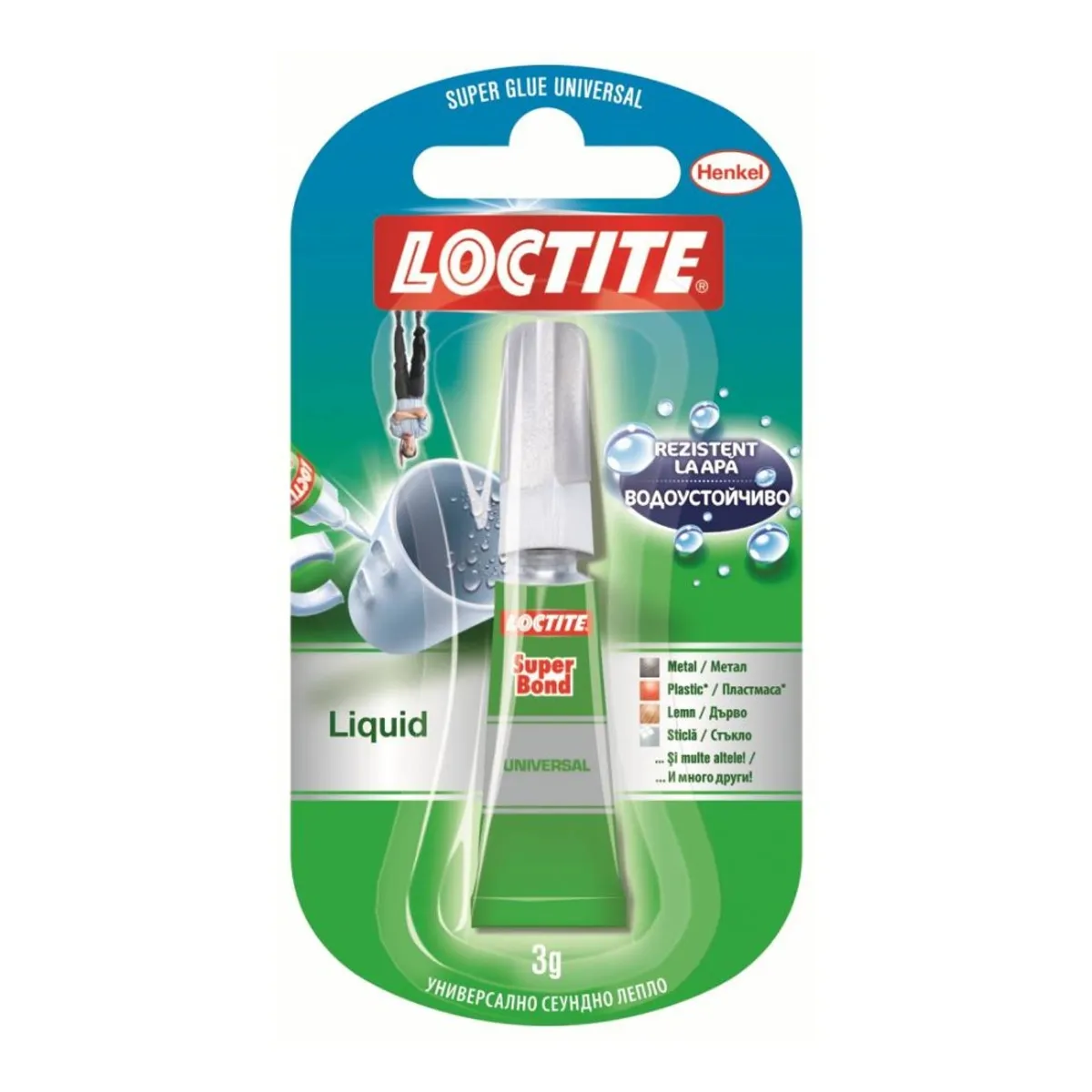 Секундно лепило Henkel LOCTITE SUPER BOND, гелово, 3 г