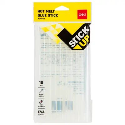 Корица на „Лепилни пръчки Deli Stick Up EA29912, EVA, силиконови, D11 мм, 200 мм, 10 бр."