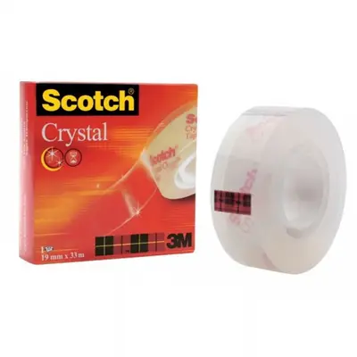 Корица на „Тиксо Scotch Cryslal 600, 19 мм х 33 м, кристално"