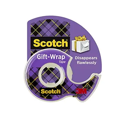 Корица на „Матово тиксо Scotch Gift Wrap, 19 мм х 7.5 м, невидимо, с диспенсър"