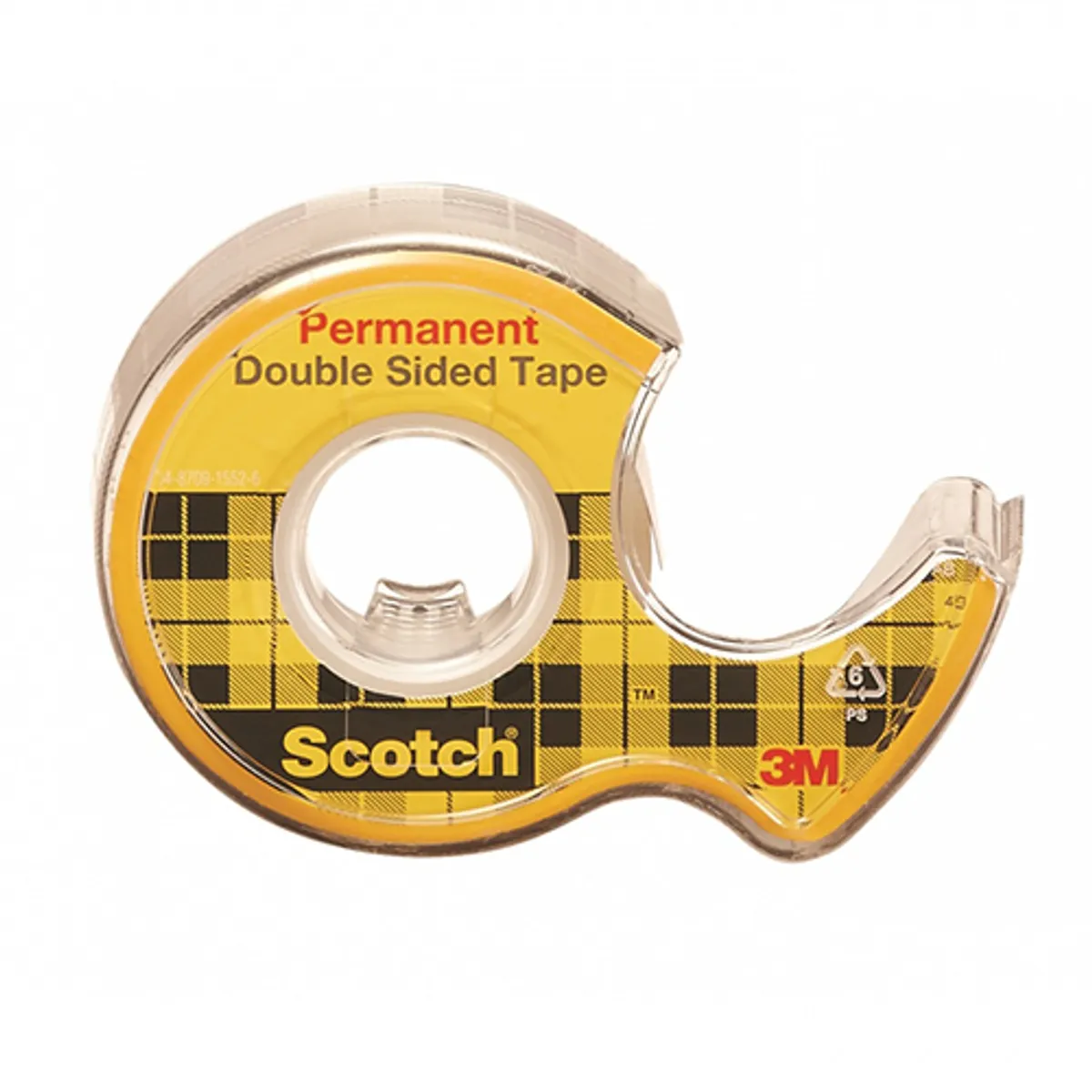 Двойнолепяща лента Scotch 136D, 12.7 мм х 6.3 м, с диспенсър