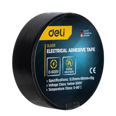 Корица на „Изолирбанд Deli EDL5261, 18 мм х 9 м"