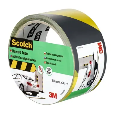 Корица на „Сигнална лента Scotch® 4705, самозалепваща, 50 мм x 33 м, жълто-черна"