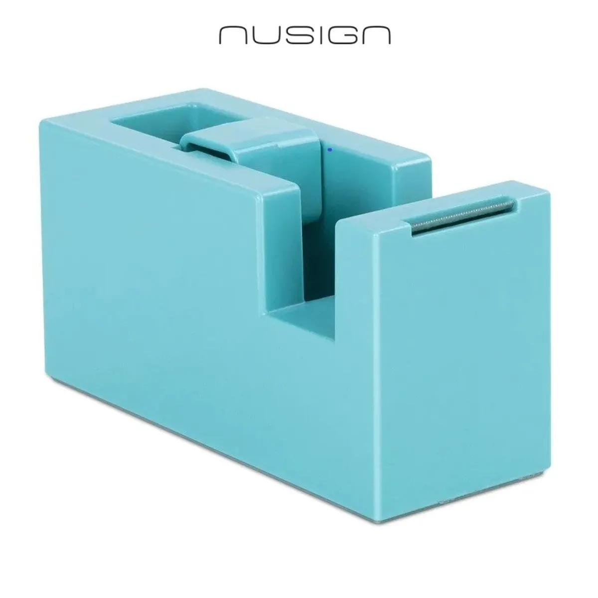Настолен тиксодържач Nusign Classic ENS121, 114x45x59 мм, за ленти до 19 мм х 33 м, светлосин