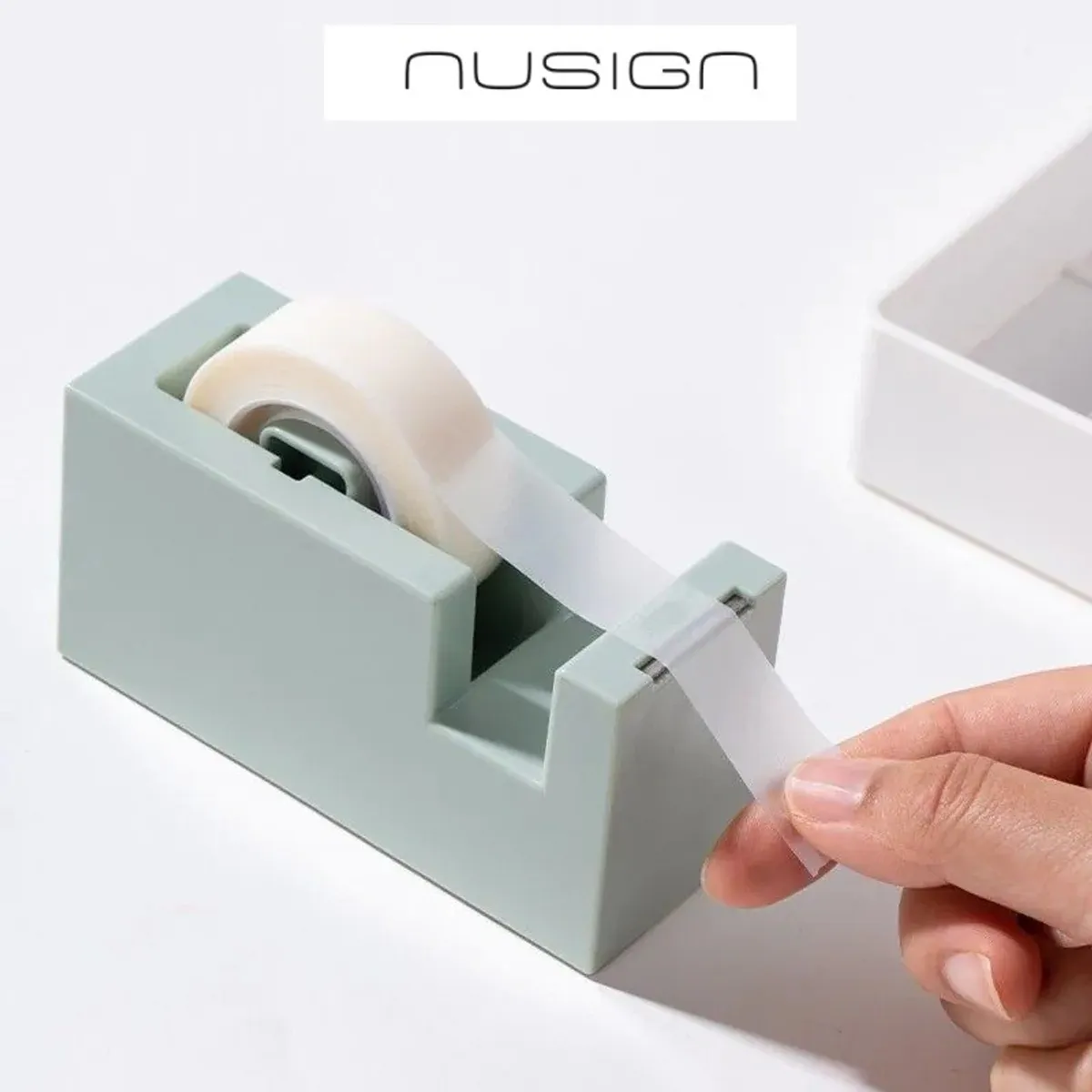Настолен тиксодържач Nusign Classic  ENS121, 114x45x59 мм, за ленти до 19 мм х 33 м,  зелен