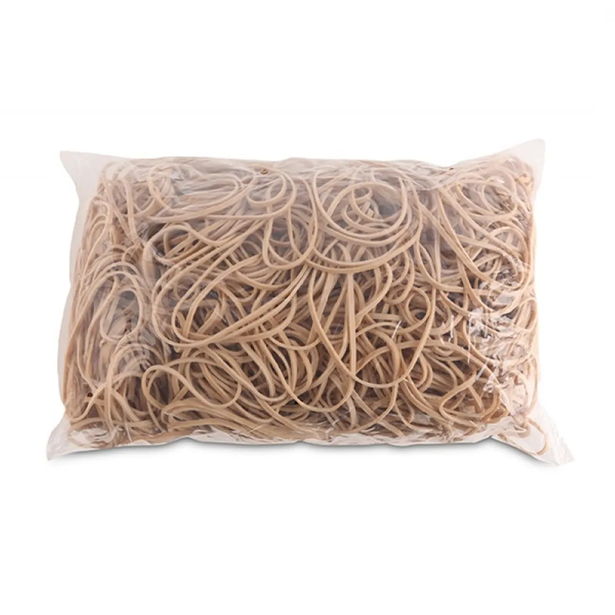 Ластици OFFICE PRODUCTS, плоски, каучукови, ф80 мм, 1.5х3 мм, натурален цвят, опаковка 1кг