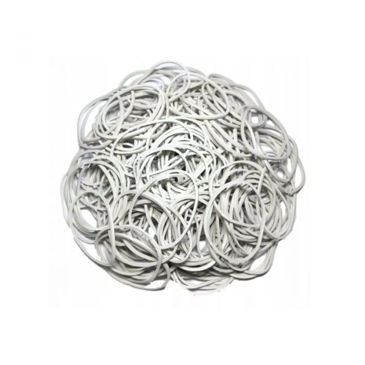Ластици OFFICE PRODUCTS, каучукови, ф50 мм, 1.5х1.5 мм, бели, опаковка 1 кг