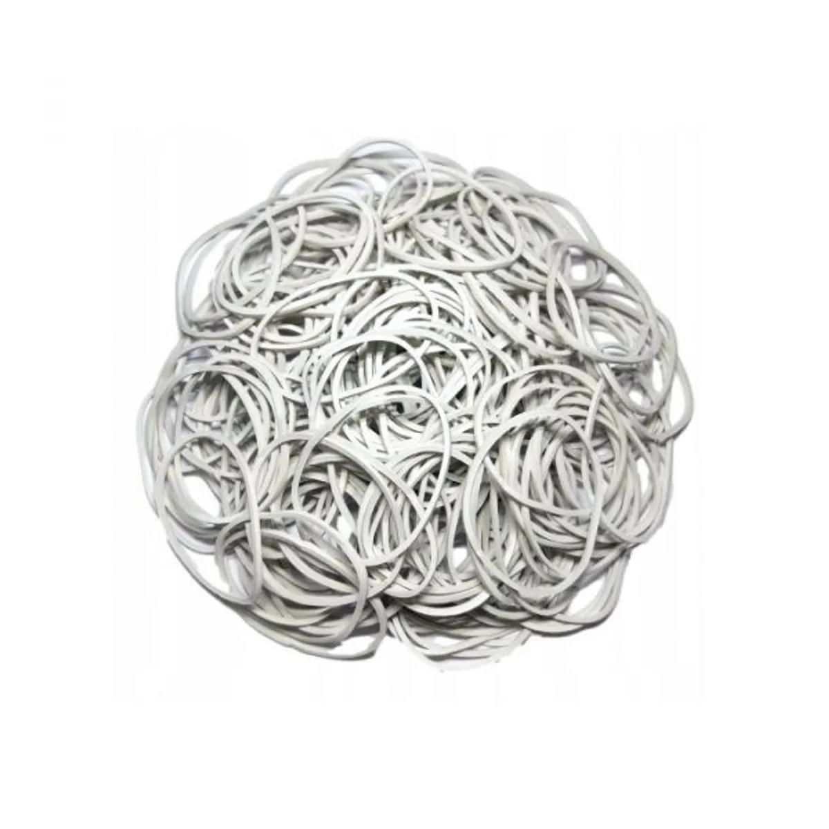 Ластици OFFICE PRODUCTS, каучукови, ф80 мм, 1.5х1.5 мм, бели, опаковка 1 кг